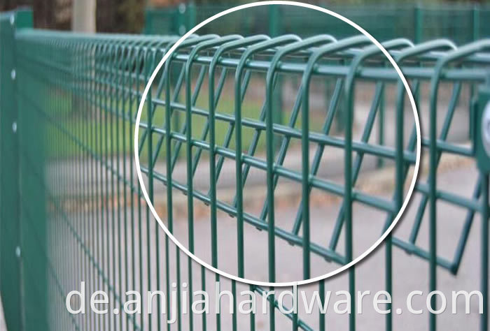 triangle on top metal fencing 